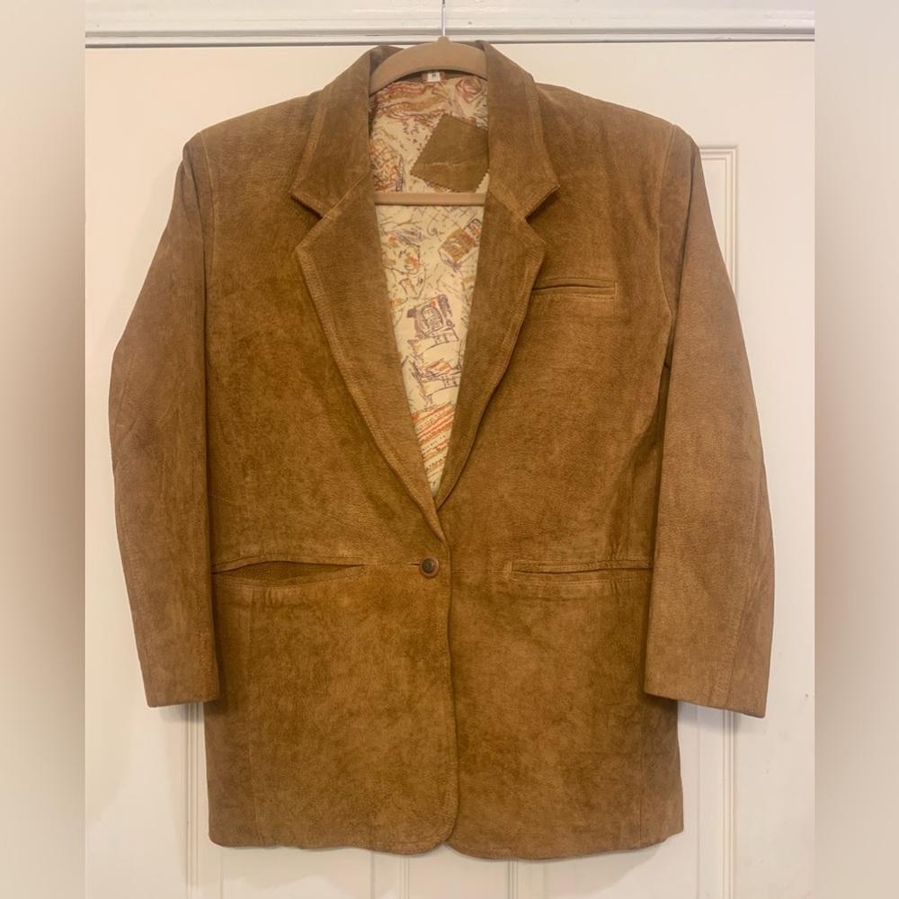 Tan Suede Women's Blazer